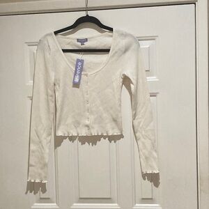 Florence Cream Button-Up Women's Top